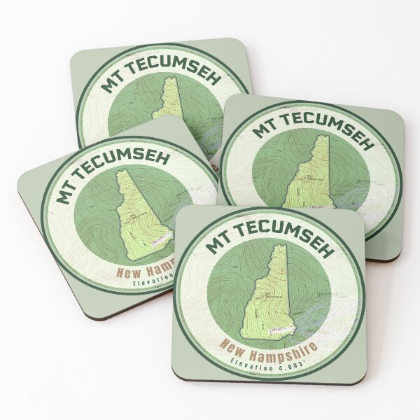 Item preview, Mountain Map NH Shape - Mt Tecumseh designed and sold by Willz Designz.