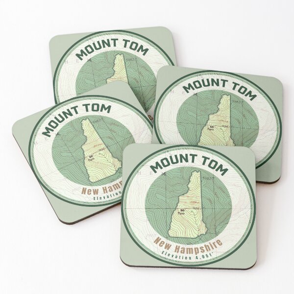 Item preview, Mountain Map NH Shape - Mount Tom designed and sold by Willz Designz.