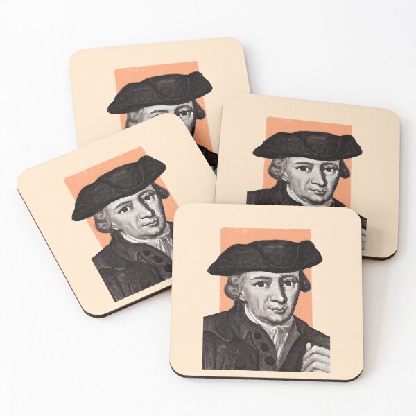 Item preview, German Philosopher Johann Georg Hamann - orange - illustration  designed and sold by Litstoy.