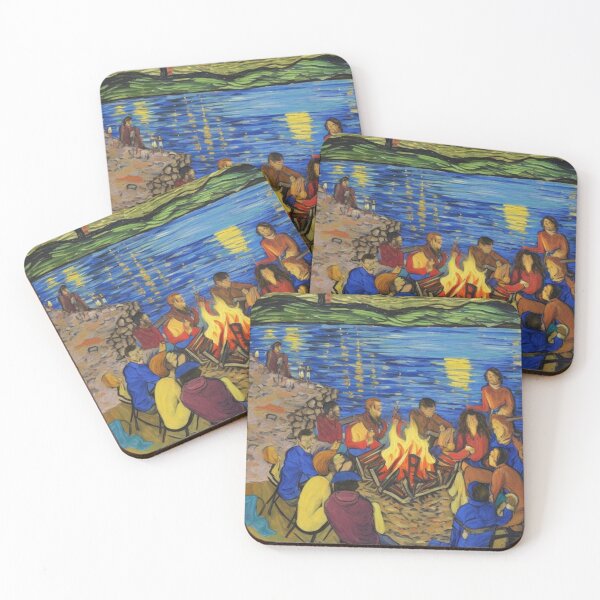 Item preview, Campfire by the lake Vincent Van Gogh pack designed and sold by Starry night Cherry blossom.