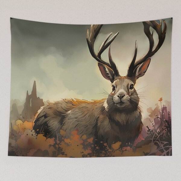 Item preview, Jackalope in Balance designed and sold by HabitableMoons.