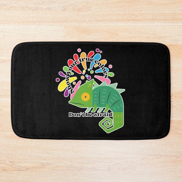 Item preview, Don’t be Afraid, Show your True Colors | Cute Chameleon with Paint designed and sold by Kimochi-Shop.