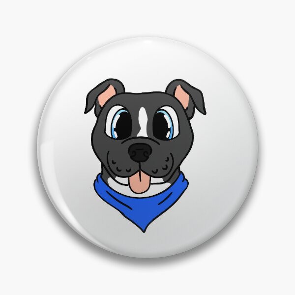 Item preview, Dark gray with white pitbull designed and sold by wolfy07787.