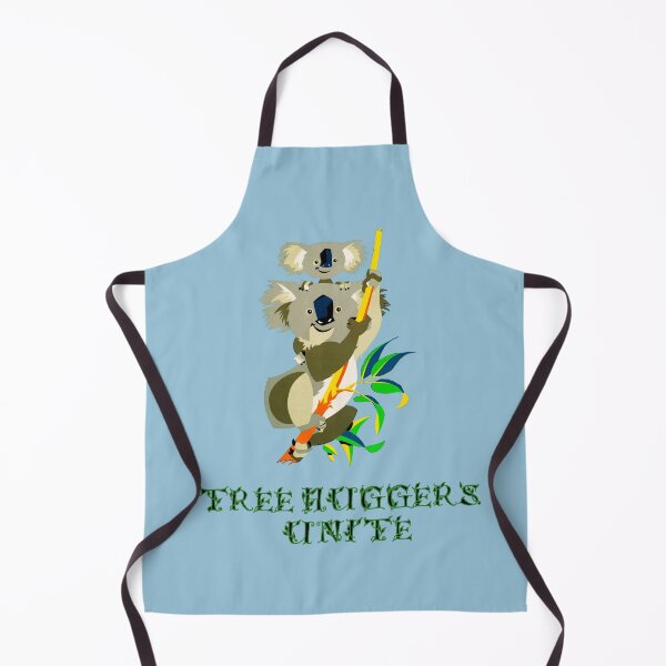 Item preview, Tree-huggers unite, slogan with two Koala bears. designed and sold by EdgyEdgeArt.