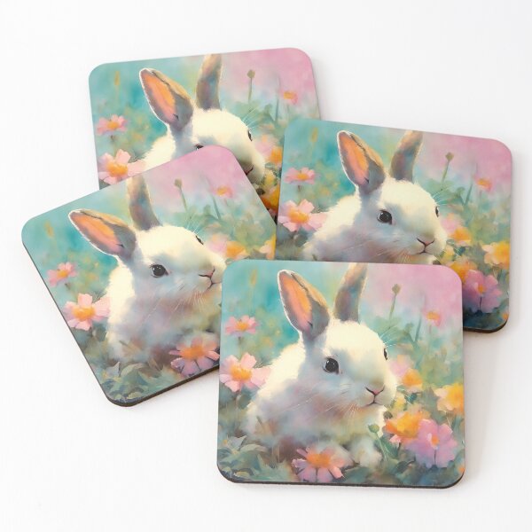 Item preview, Bunny in Flowers designed and sold by HabitableMoons.