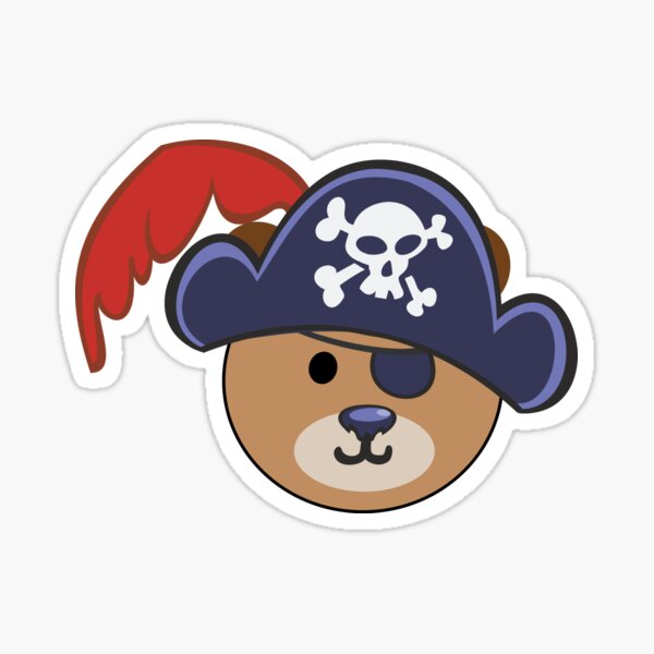 Pirate Emoji Stickers 1 Round | 500 Count