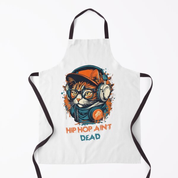 Item preview, HIP HOP Cat wearing Headphone - Hip Hop Ain't Dead designed and sold by Studio-Pixel.