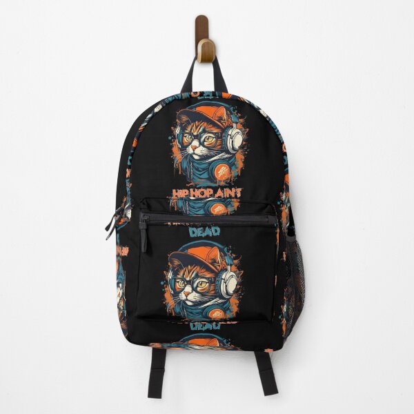 Item preview, HIP HOP Cat wearing Headphone - Hip Hop Ain't Dead designed and sold by Studio-Pixel.