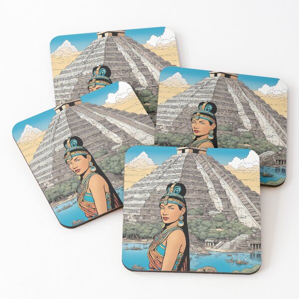 Item preview, Aztec Princess and her City. designed and sold by Guerrillagram.