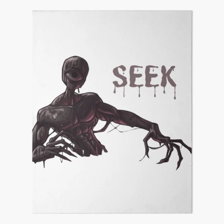Roblox DOORS - Old Version of Seek Monster  Art Board Print for