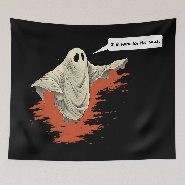 Item preview, I'm Here for the Boos, Halloween Ghost designed and sold by Mythic Legends Digital.