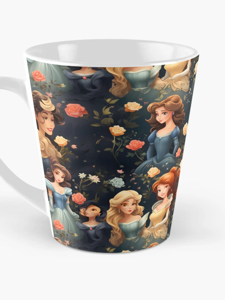 Thumbnail 3 of 4, Coffee Mug, Princesses Pattern 8 designed and sold by DigitalPatternx.
