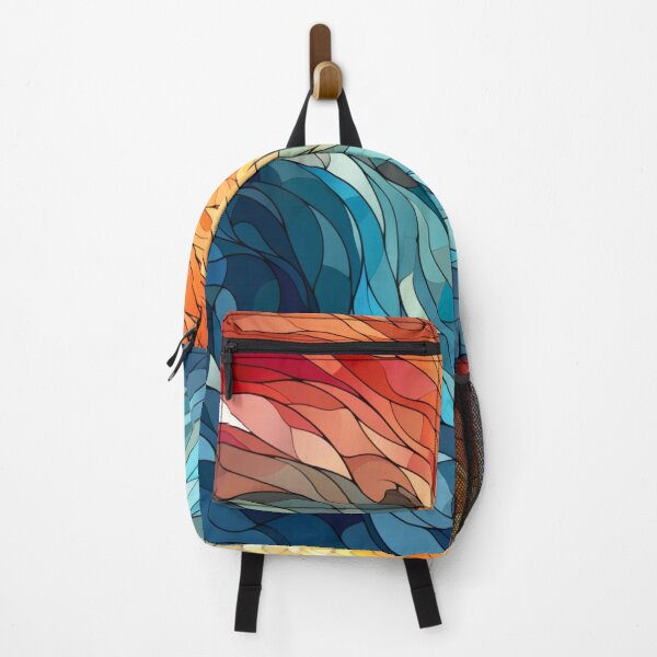 Item preview, Abstract image with colorful waves designed and sold by LazyLifestyle.