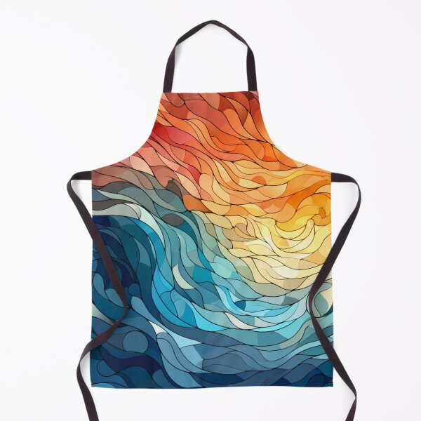 Item preview, Abstract image with colorful waves designed and sold by LazyLifestyle.