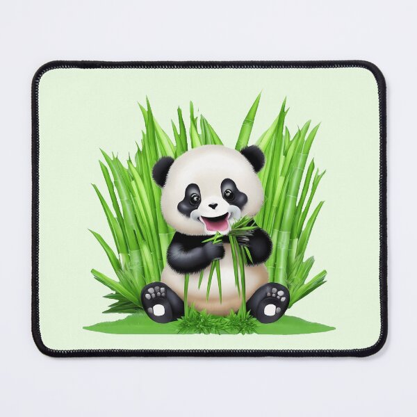 Item preview, Panda Bear eating Bamboo designed and sold by BuxomBabe21.