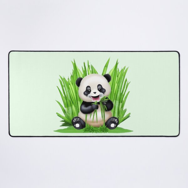 Item preview, Panda Bear eating Bamboo designed and sold by BuxomBabe21.
