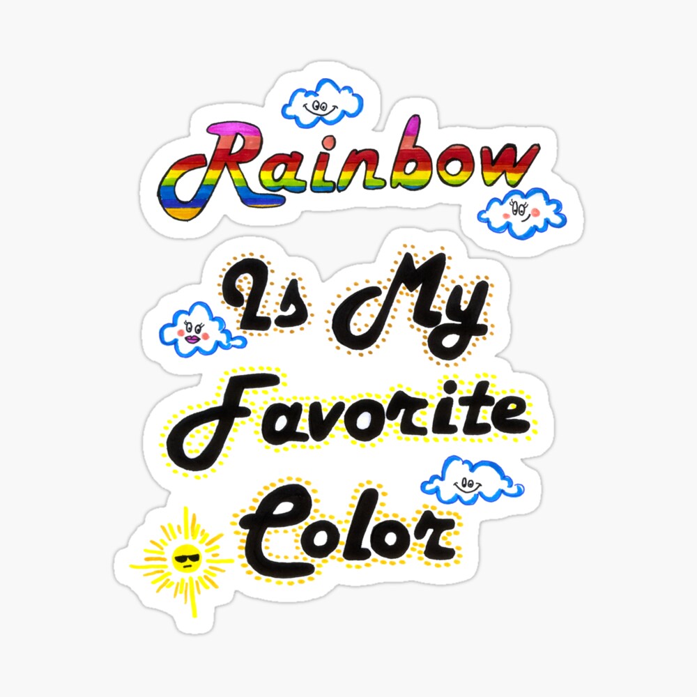 Carte De Vœux Rainbow Est Ma Citation Preferee Vibes Couleur Positive Par Highartdesigns Redbubble