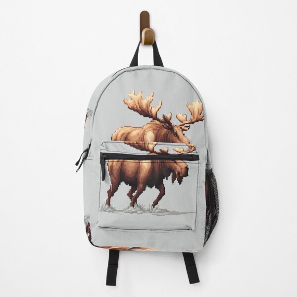 Item preview, Pixel Moose Running Design Print designed and sold by randomtdesigns.