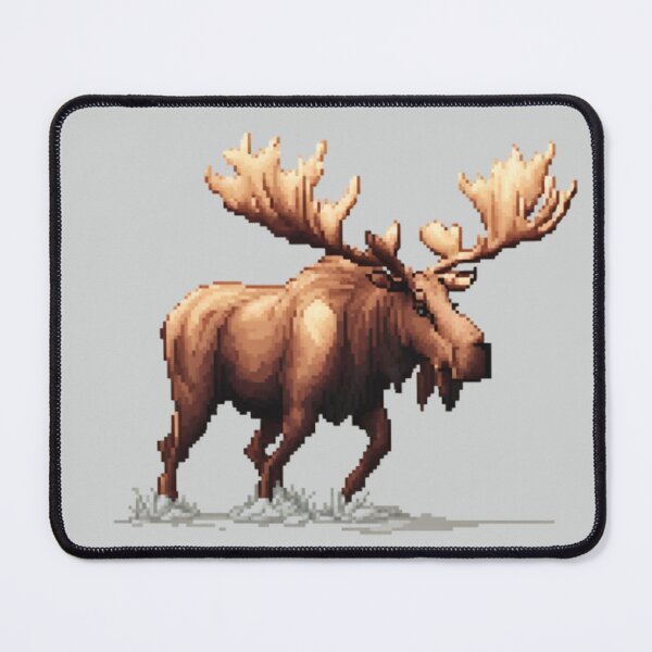 Item preview, Pixel Moose Running Design Print designed and sold by randomtdesigns.