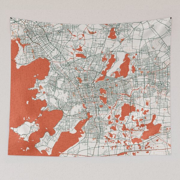 Item preview, Suzhou City Map of Jiangsu, China  - Bohemian designed and sold by deMAP.