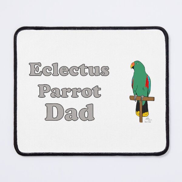 Item preview, Eclectus Parrot Dad -- Oscar Jones designed and sold by Laughing Parrot Studio.