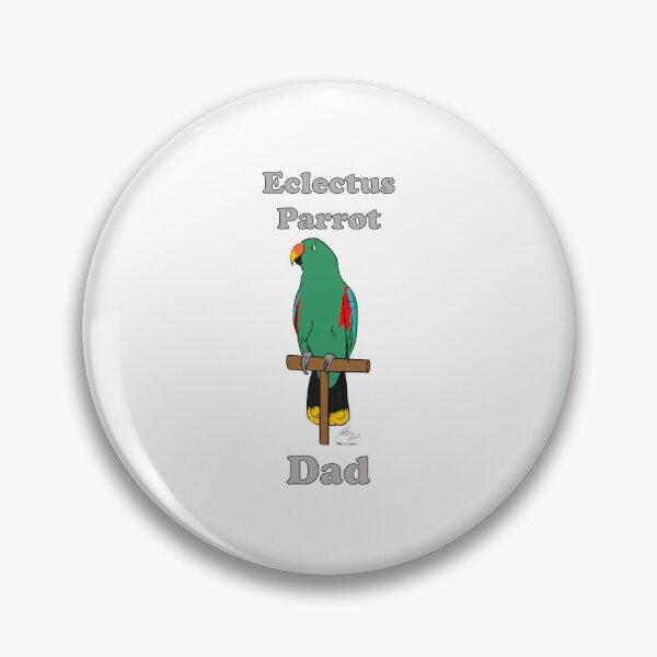 Item preview, Eclectus Parrot Dad -- Oscar Jones designed and sold by Laughing Parrot Studio.