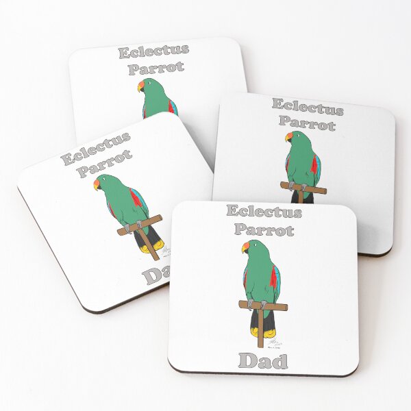 Item preview, Eclectus Parrot Dad -- Oscar Jones designed and sold by Laughing Parrot Studio.