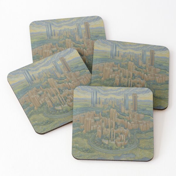 Item preview, Futuristic city Vincent Van Gogh pack designed and sold by Starry night Cherry blossom.