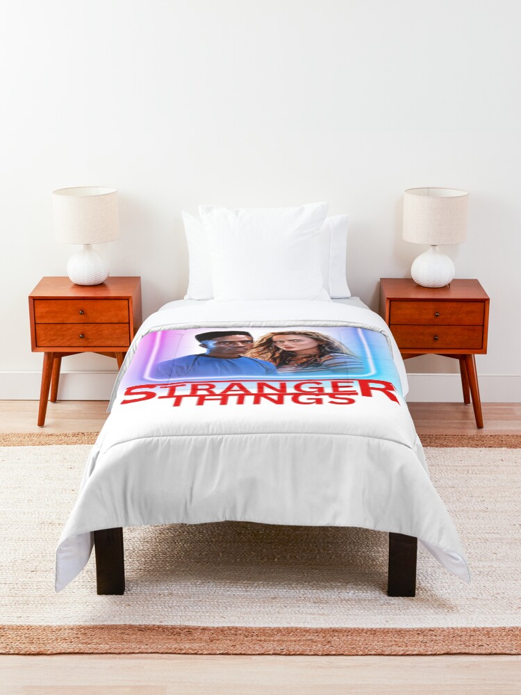 Thumbnail 3 of 6, Comforter, Stranger Things Max and Lucas designed and sold by Graphic01Sl.