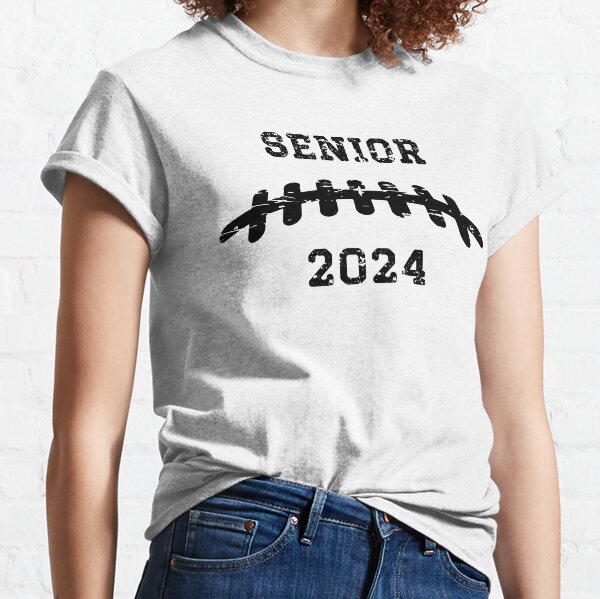 : Football Girlfriend Senior 2024 Class of 24 Football Raglan  Baseball Tee : Clothing, Shoes & Jewelry