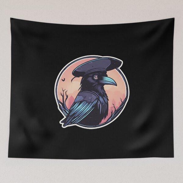 Item preview, Raven with hat by Urban Nova Design designed and sold by UrbanNova.