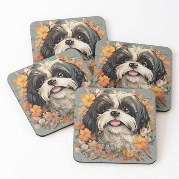 Item preview, Floral Tzu: A Blossoming Canine Elegance designed and sold by Antagonia.