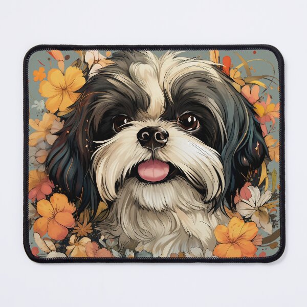 Item preview, Floral Tzu: A Blossoming Canine Elegance designed and sold by Antagonia.