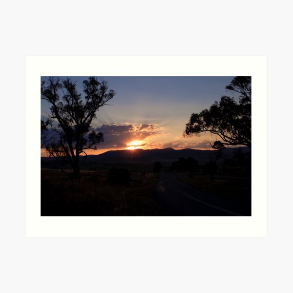 Canberra Sunset Art Print