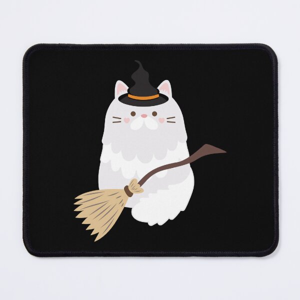 Item preview, Cute Halloween Witch Kitty designed and sold by CoralCactusArt.