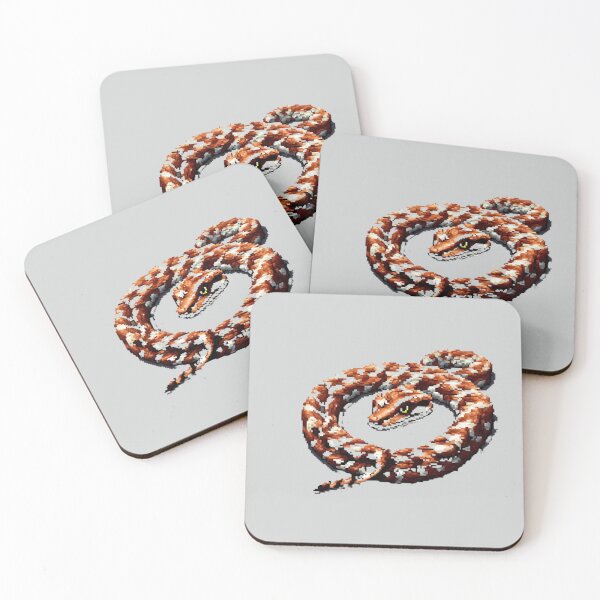 Item preview, Pixel Rattlesnake Design Print  designed and sold by randomtdesigns.