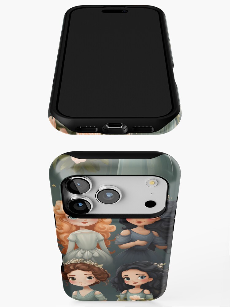 Thumbnail 3 of 4, iPhone Case, Princesses Pattern 9 designed and sold by DigitalPatternx.
