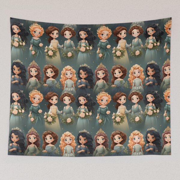 Item preview, Princesses Pattern 9 designed and sold by DigitalPatternx.
