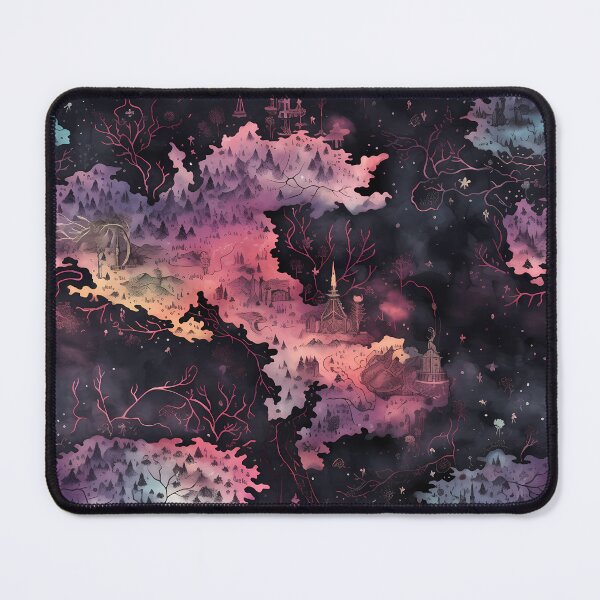 Item preview, Gothic Fantasy World Watercolor Map Pattern on Parchment designed and sold by SchorlCraft.