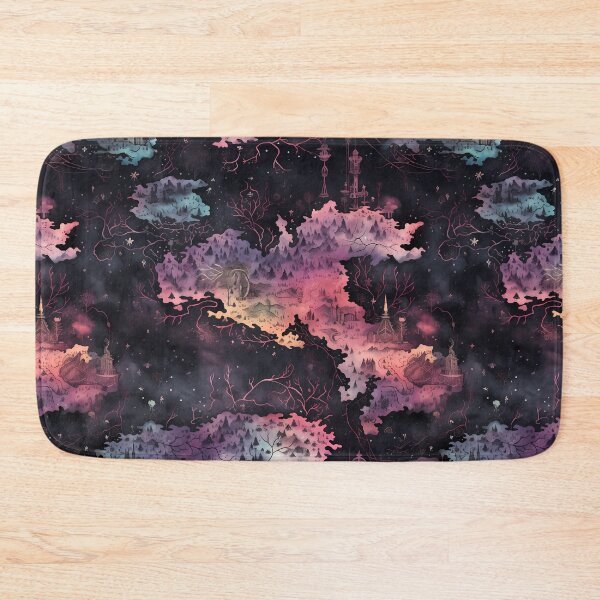 Item preview, Gothic Fantasy World Watercolor Map Pattern on Parchment designed and sold by SchorlCraft.