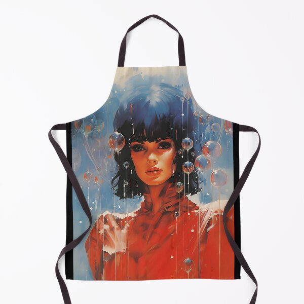 Item preview, Vintage Image of a Futuristic Beauty Girl with Bouffant Hair and a Red High-shouldered Suit designed and sold by Je-we.
