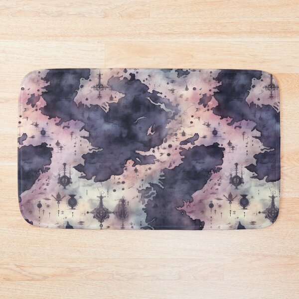 Item preview, Gothic Fantasy World Watercolor Map Pattern on Parchment designed and sold by SchorlCraft.