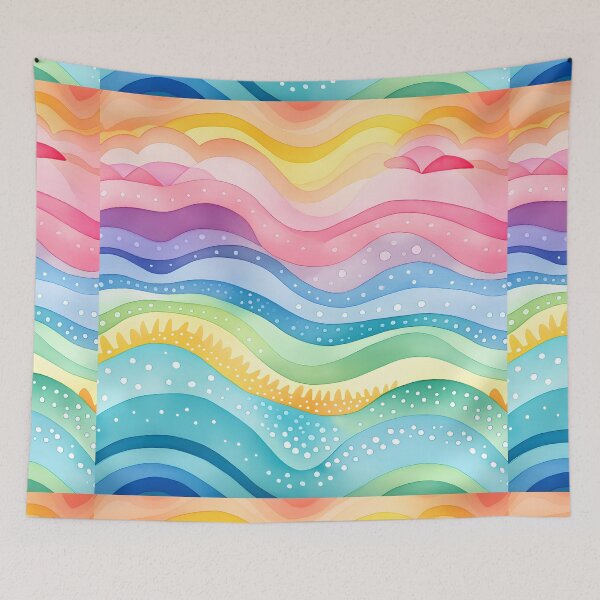 Item preview, Colorful rainbow stripes designed and sold by grebie.
