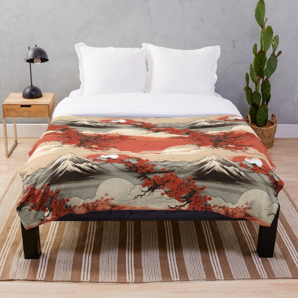 Item preview, Mountains and Lakes Japanese Ukiyo-e Style Pattern designed and sold by IMUZEN.