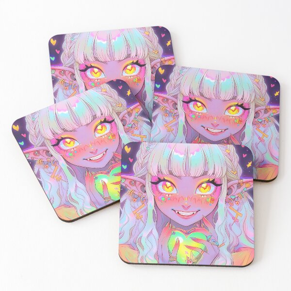 Item preview, Cute Elven Anime Girl With Green Heart designed and sold by bubblegoth.