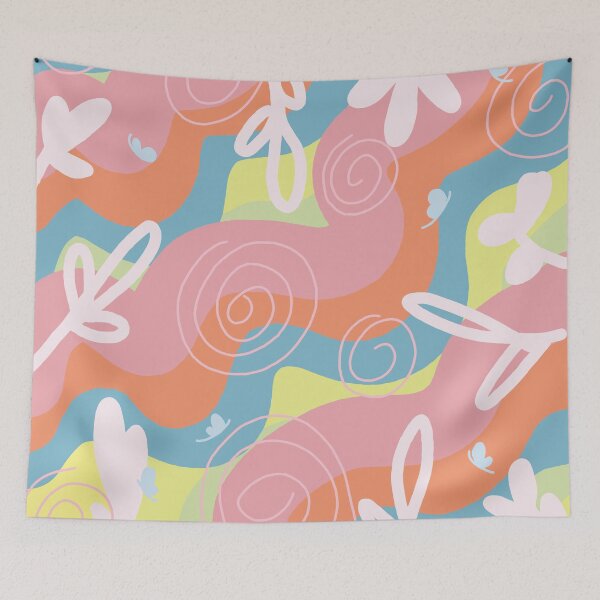 Item preview, Colorful waves pattern  designed and sold by MeisVivis.