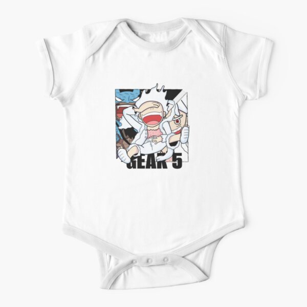 Luffy Gear 5 Short Sleeve Baby One-Piece for Sale