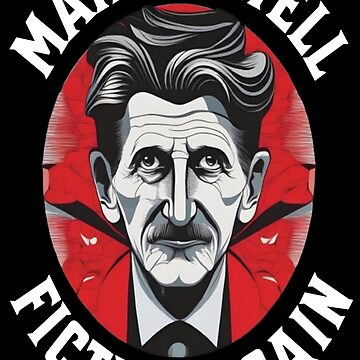 Artwork thumbnail, George Orwell T-Shirt - Make Orwell Fiction Again Quote - Literature Tee by shaggydawgg