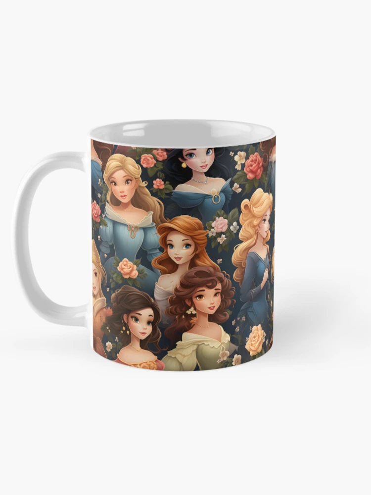 Thumbnail 5 of 6, Coffee Mug, Princesses Pattern 10 designed and sold by DigitalPatternx.