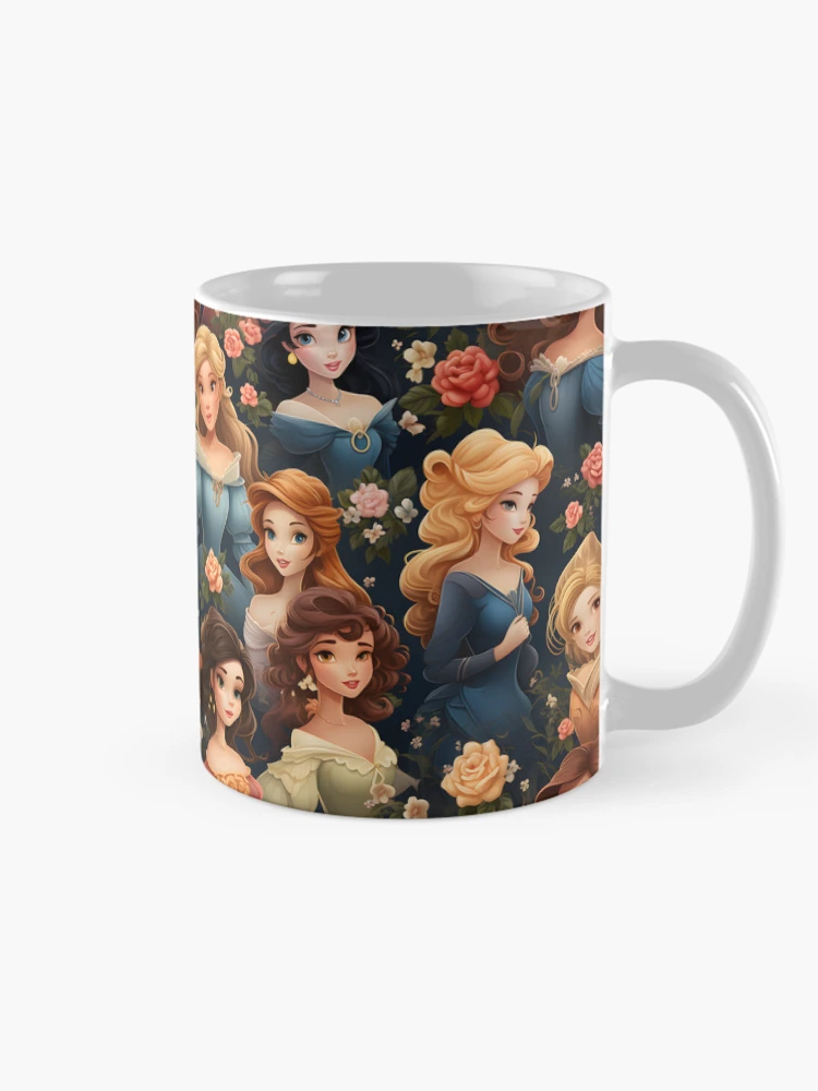 Thumbnail 3 of 6, Coffee Mug, Princesses Pattern 10 designed and sold by DigitalPatternx.
